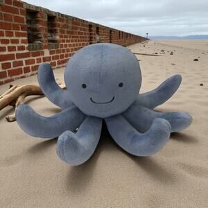 Nautica Kids Plush Octopus Stuffed Animal 8 Arms Blue Ocean Sea Creature Toy 10"